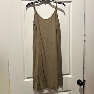 CJLA Olive Slip Dress - Minimal Spaghetti Strap